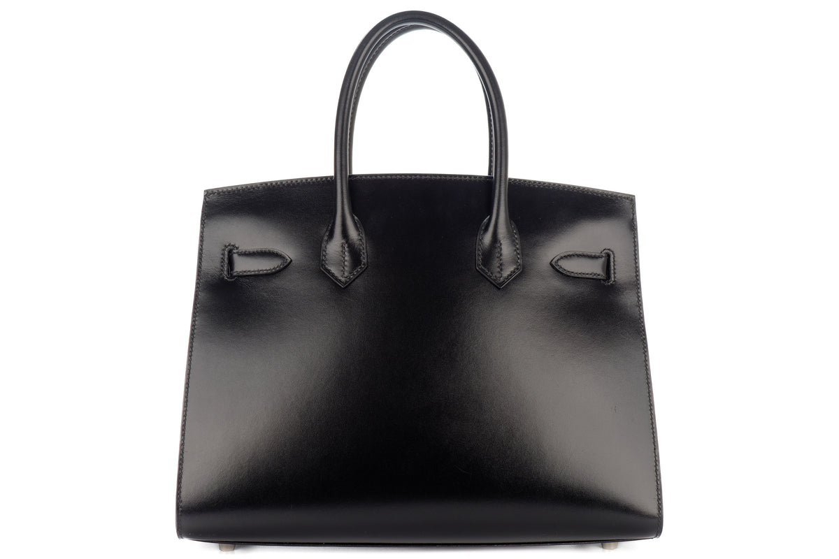 Hermès Birkin 30 Noir / Black Box Sellier Palladium Hardware - view 3