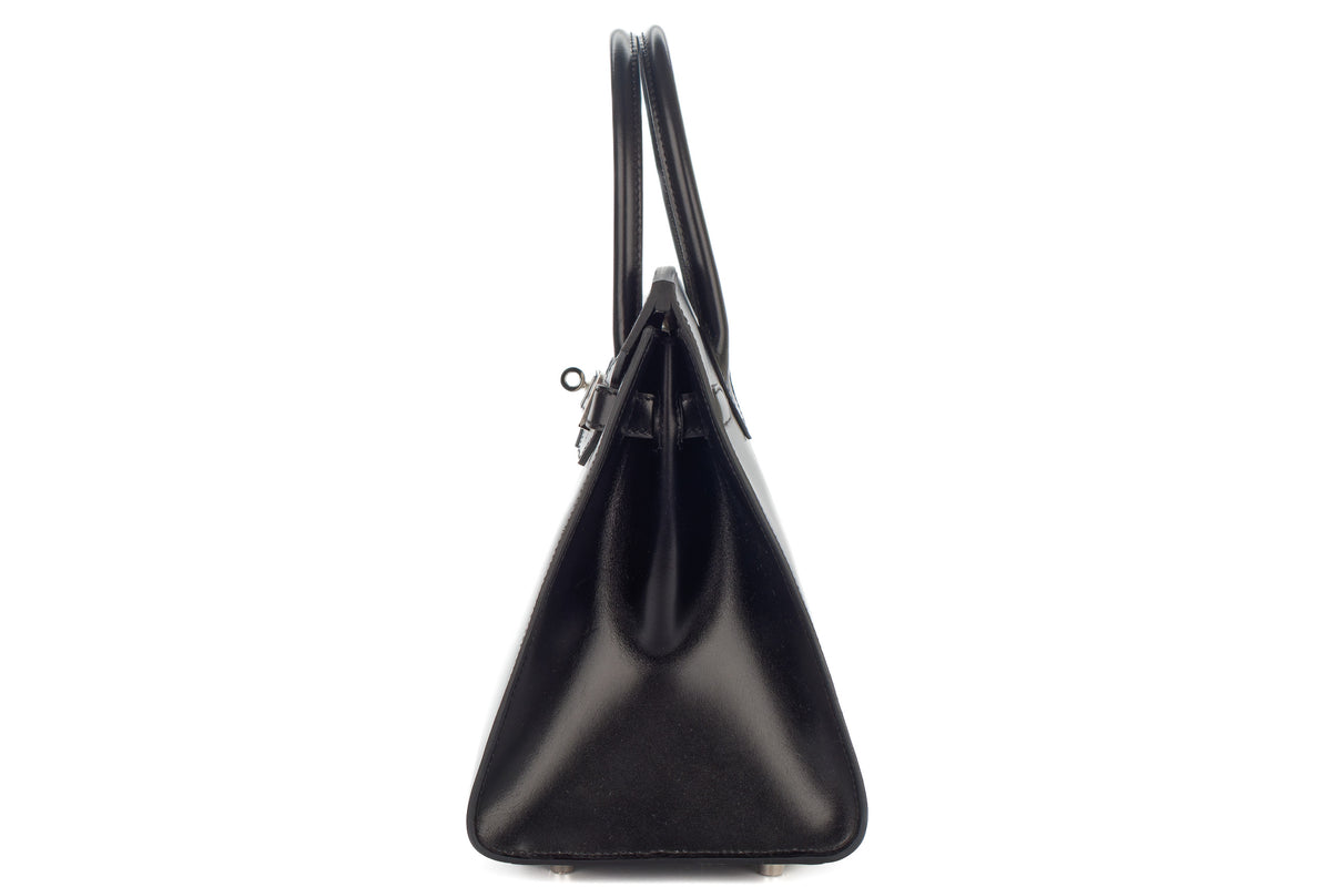 Hermès Birkin 30 Noir / Black Box Sellier Palladium Hardware - view 4
