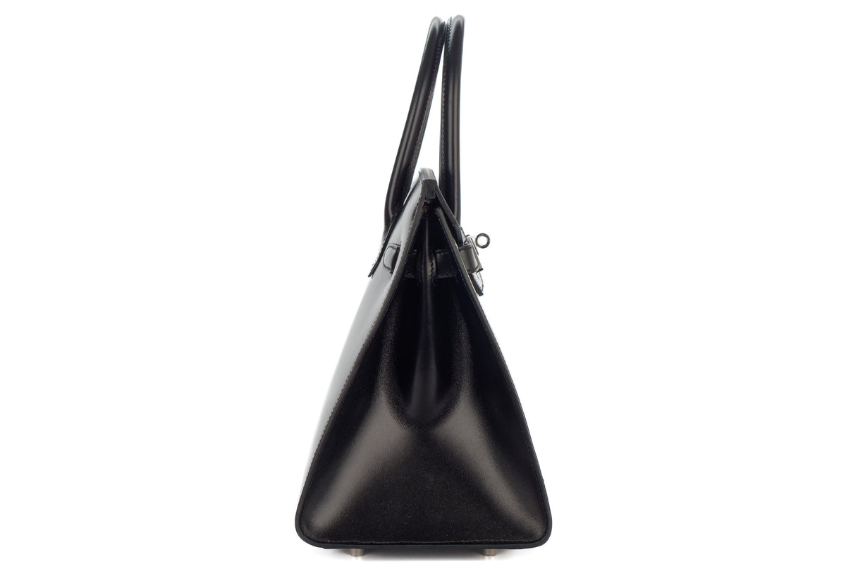 Hermès Birkin 30 Noir / Black Box Sellier Palladium Hardware - view 5