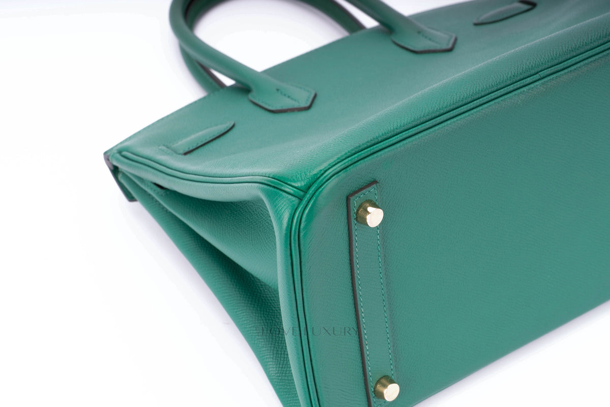 Hermès Birkin 30 Vert Vertigo Epsom Gold Hardware - view 9