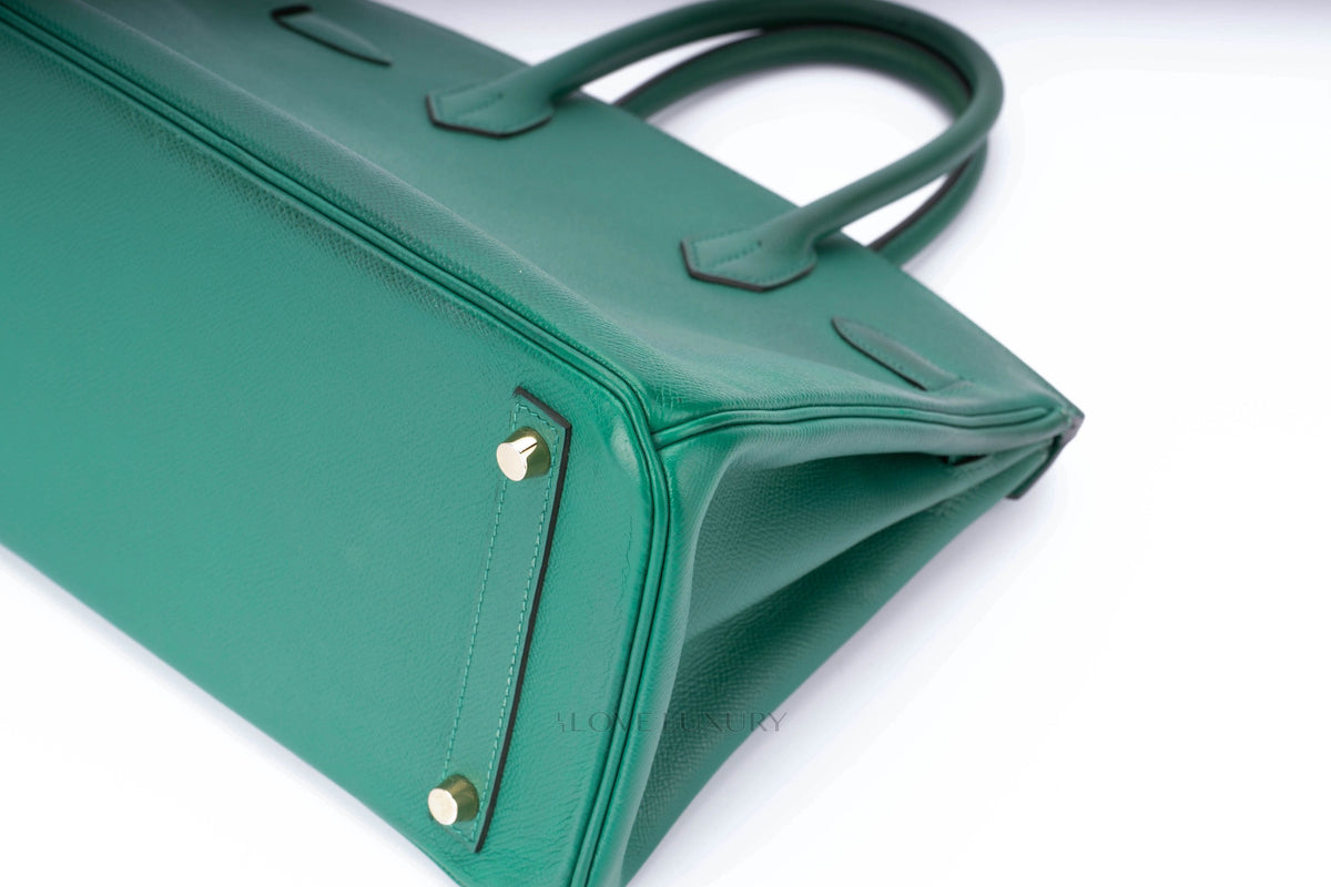 Hermès Birkin 30 Vert Vertigo Epsom Gold Hardware - view 10
