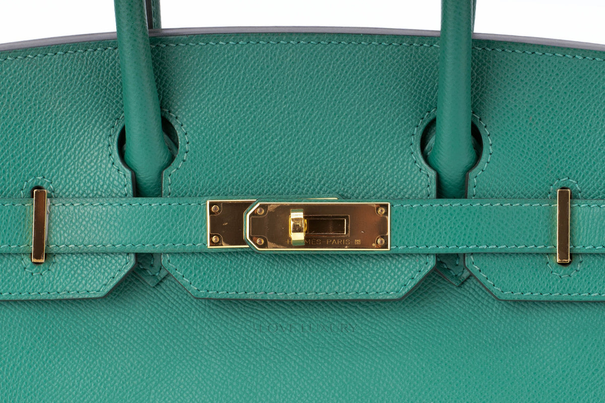Hermès Birkin 30 Vert Vertigo Epsom Gold Hardware - view 11