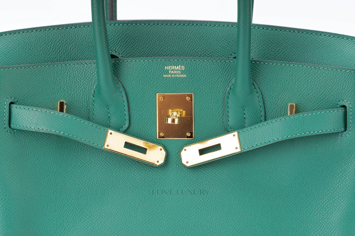 Hermès Birkin 30 Vert Vertigo Epsom Gold Hardware - view 12
