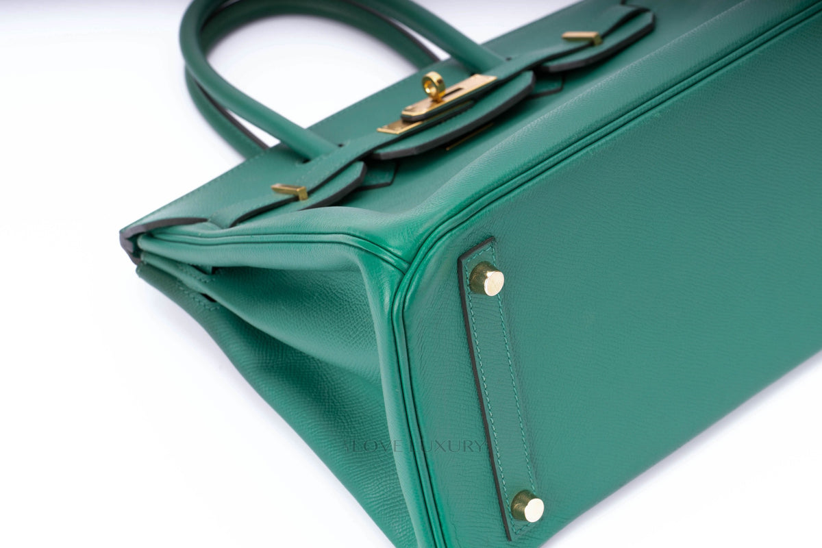 Hermès Birkin 30 Vert Vertigo Epsom Gold Hardware - view 7