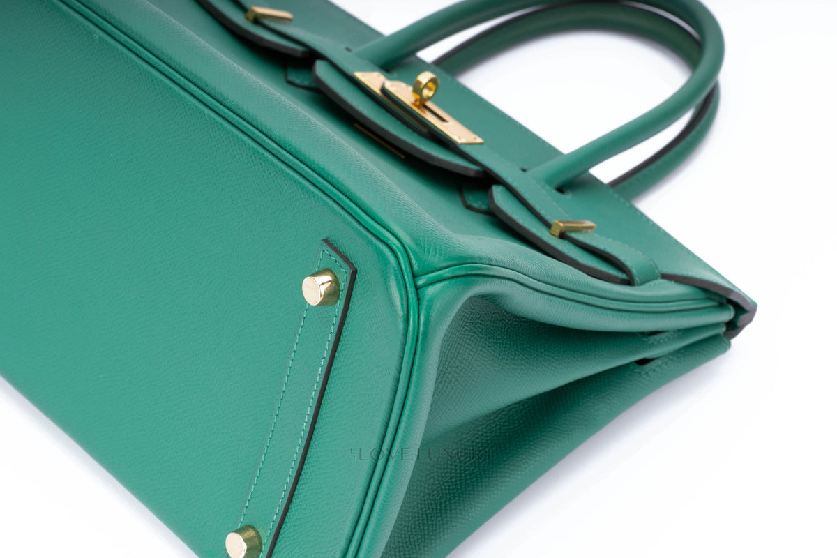 Hermès Birkin 30 Vert Vertigo Epsom Gold Hardware - view 8