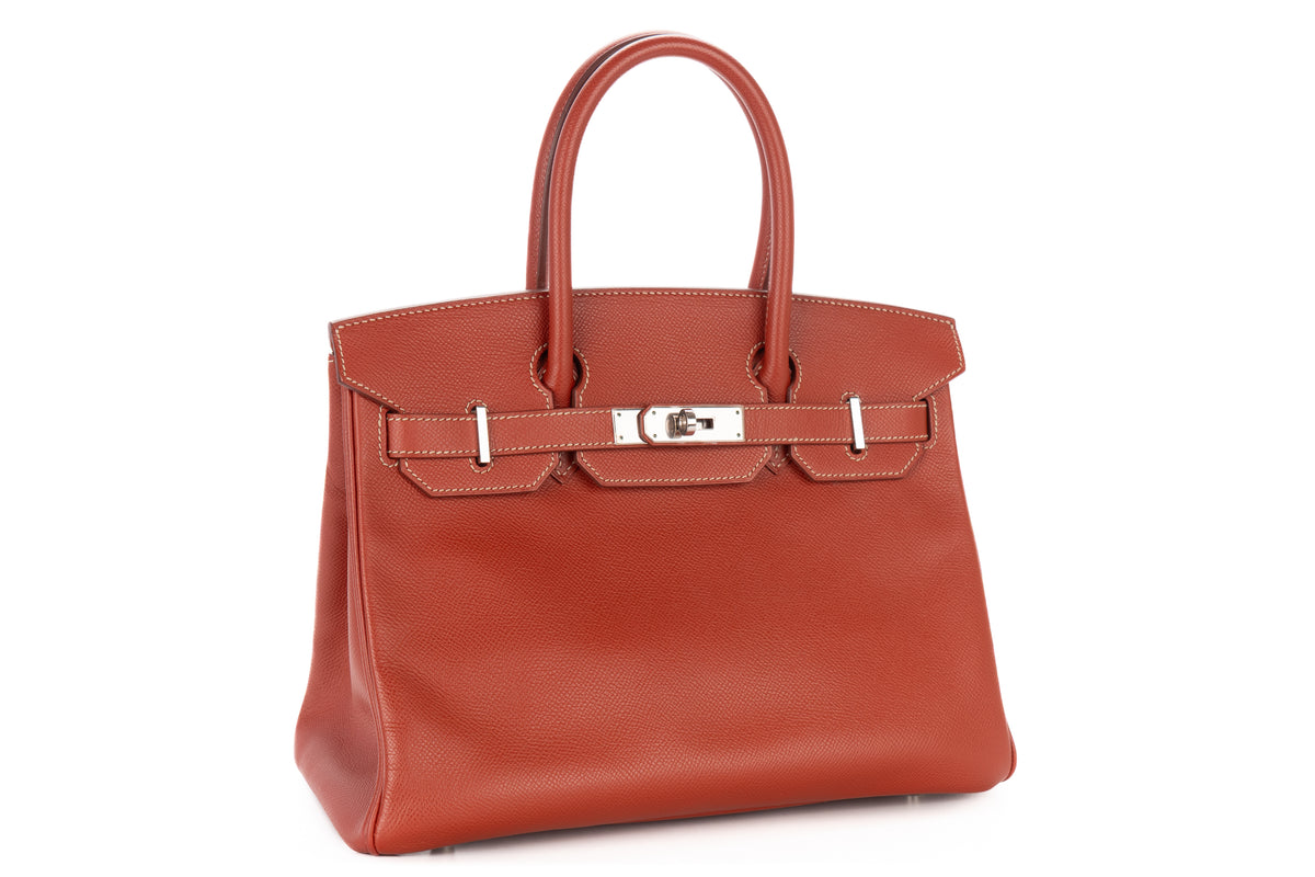 Hermès Birkin 30 Candy Brique / Orange Epsom Retourne Palladium Hardware - view 2