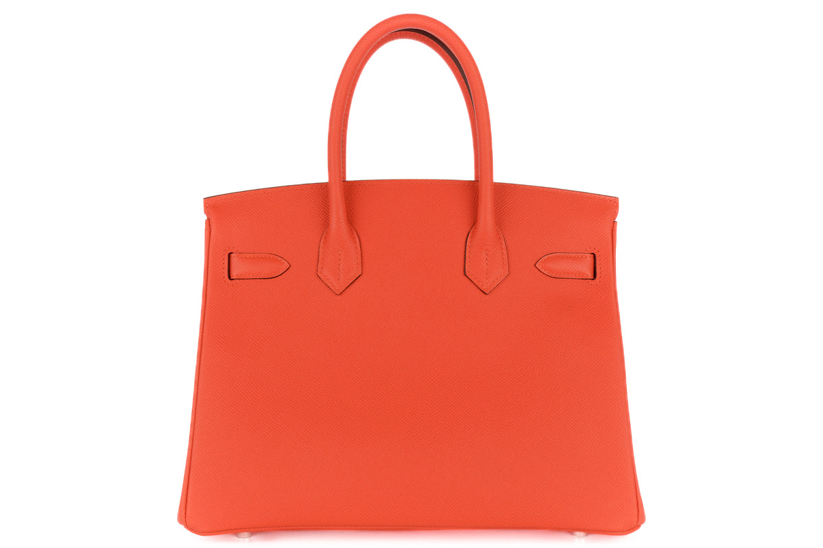 Hermès Birkin 30 Capucine Epsom Palladium Hardware - view 3