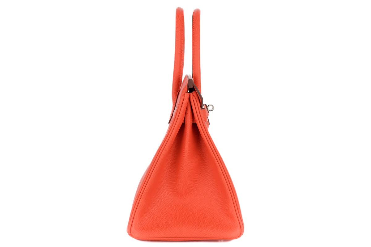Hermès Birkin 30 Capucine Epsom Palladium Hardware - view 5
