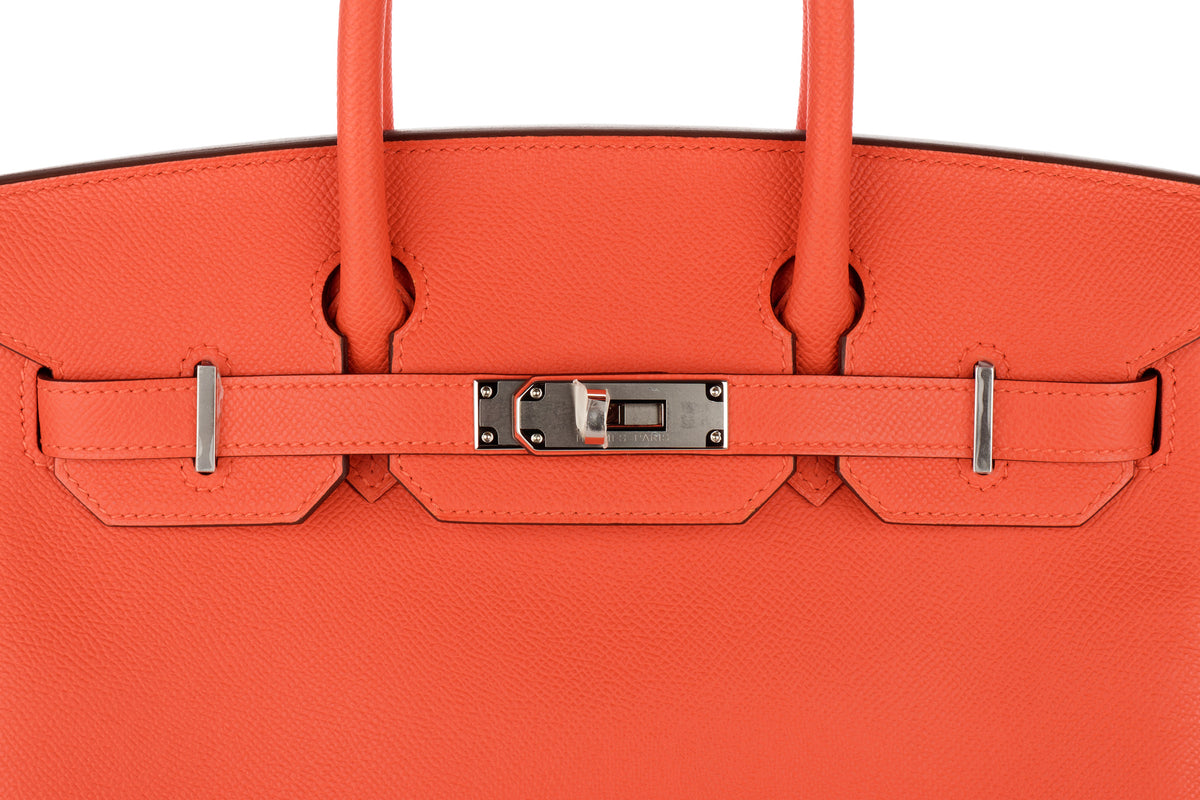 Hermès Birkin 30 Capucine Epsom Palladium Hardware - view 7