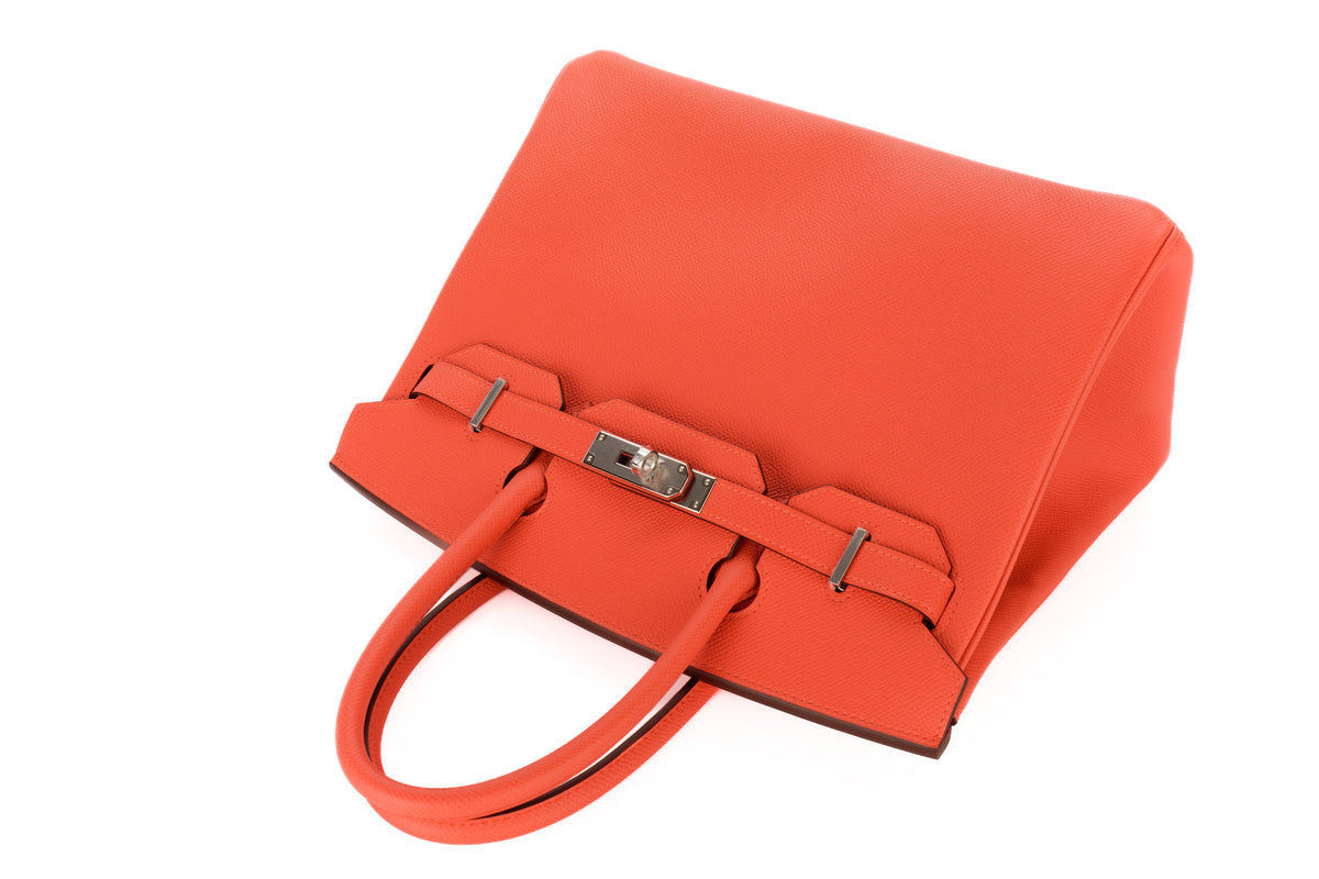 Hermès Birkin 30 Capucine Epsom Palladium Hardware - view 8