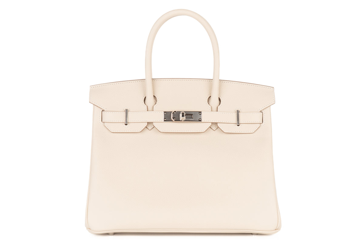 Hermès Birkin 30 Craie Epsom Retourne Palladium Hardware - view 1