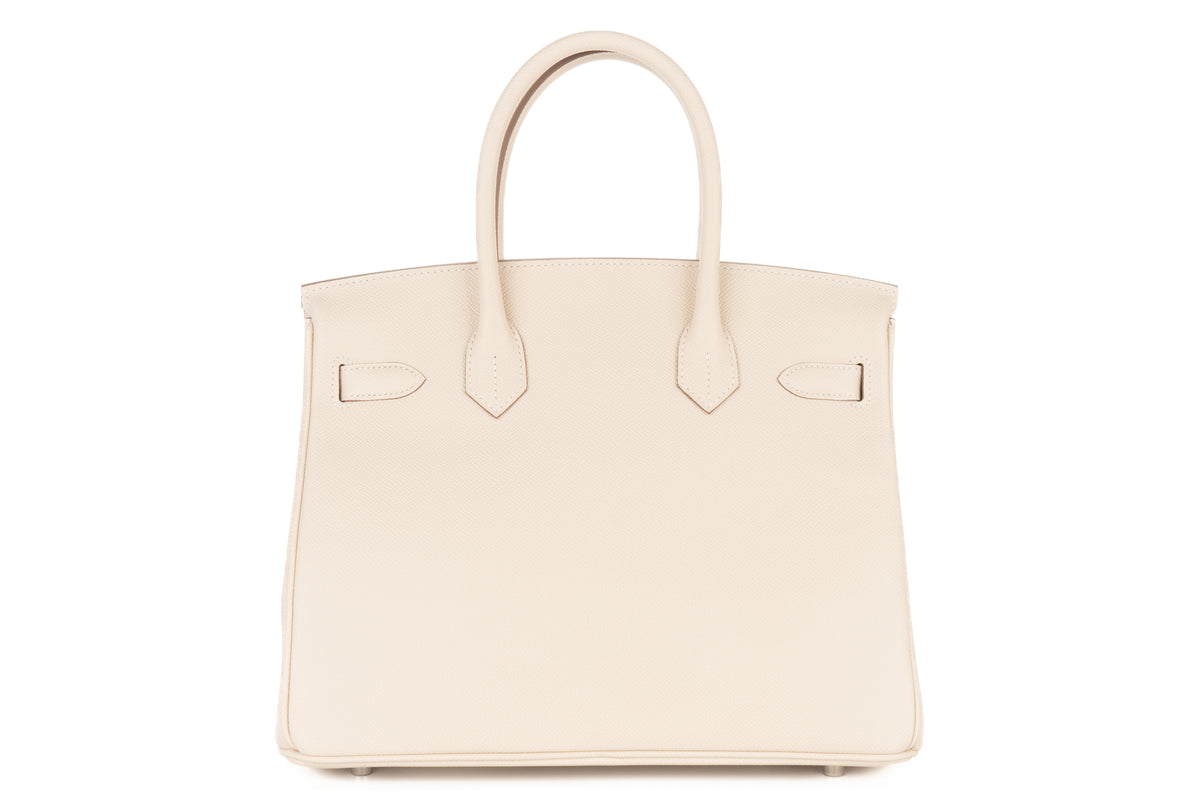 Hermès Birkin 30 Craie Epsom Retourne Palladium Hardware - view 3