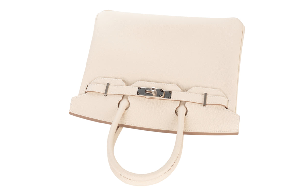 Hermès Birkin 30 Craie Epsom Retourne Palladium Hardware - view 8