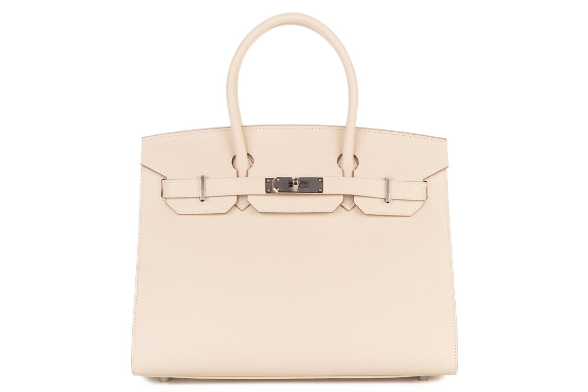 Hermès Birkin 30 Craie Epsom Sellier Palladium Hardware - view 1