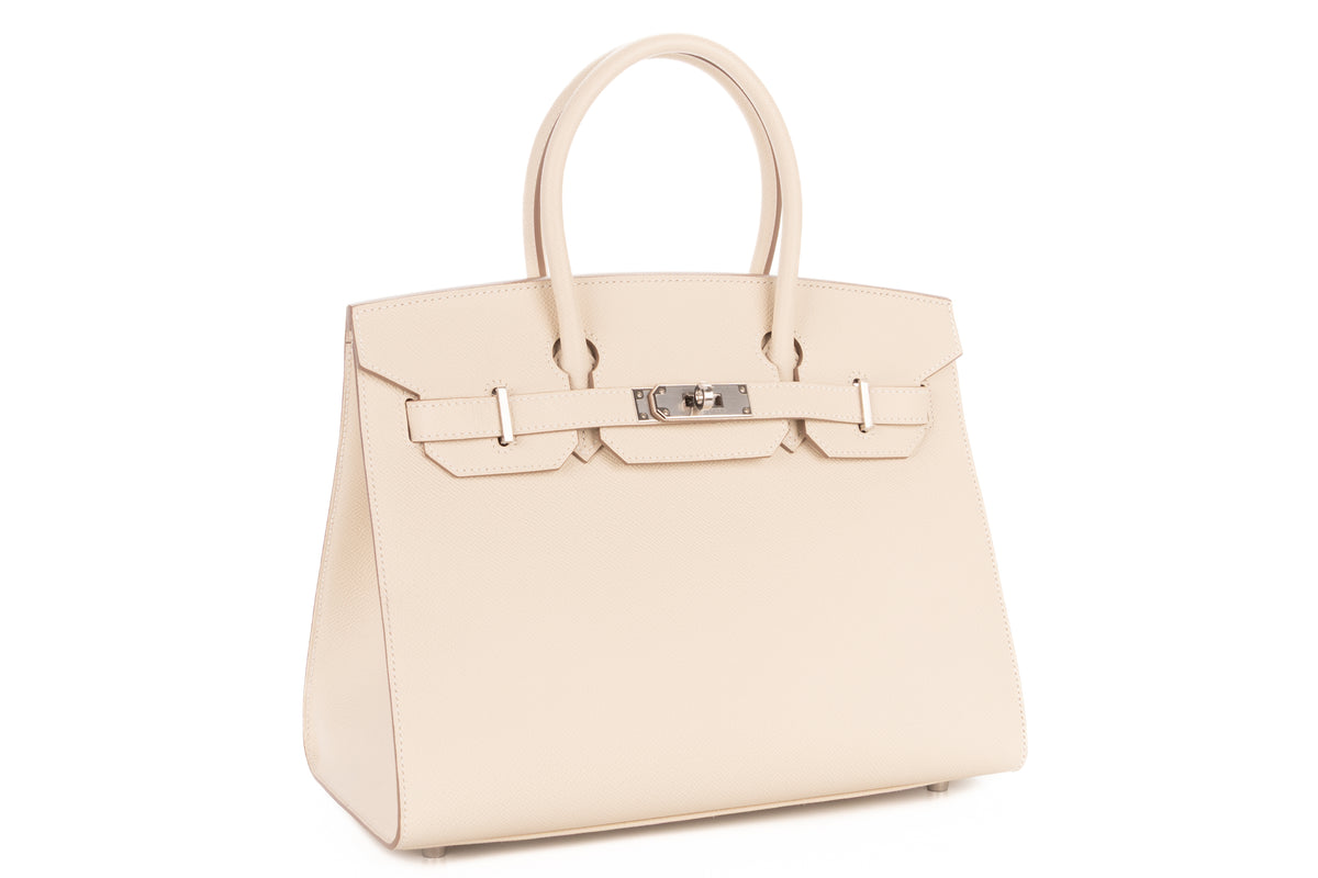 Hermès Birkin 30 Craie Epsom Sellier Palladium Hardware - view 2