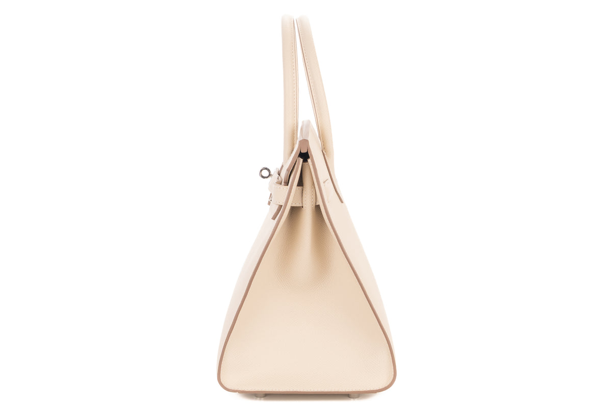 Hermès Birkin 30 Craie Epsom Sellier Palladium Hardware - view 4