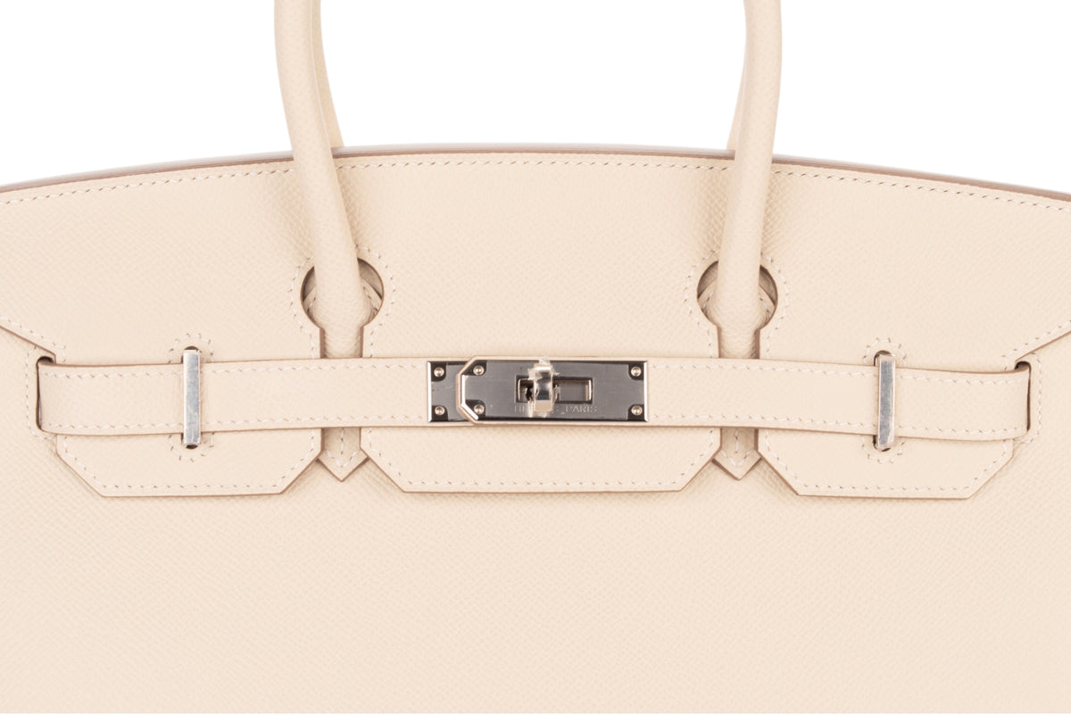 Hermès Birkin 30 Craie Epsom Sellier Palladium Hardware - view 7