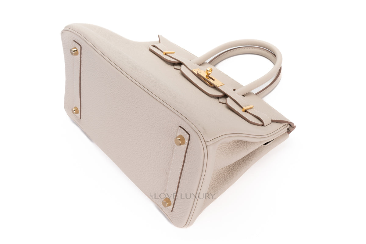 Hermès Birkin 30 Craie Togo Gold Hardware - view 13