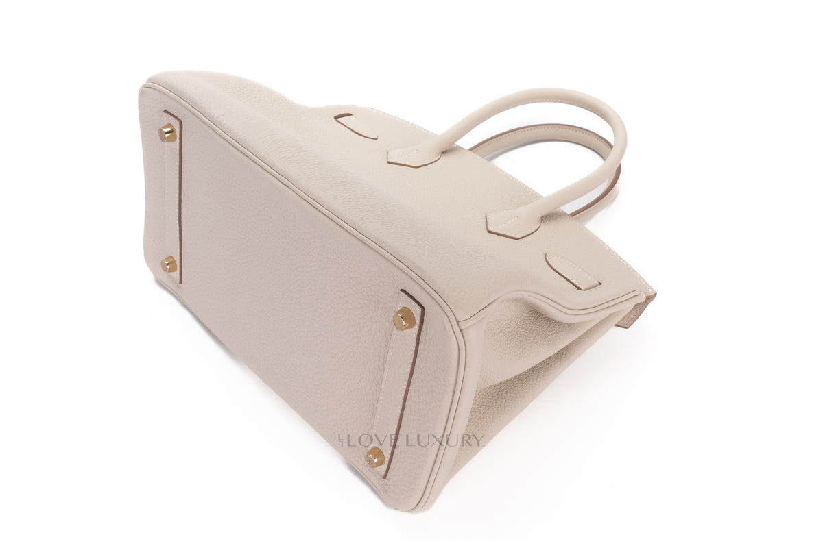 Hermès Birkin 30 Craie Togo Gold Hardware - view 15