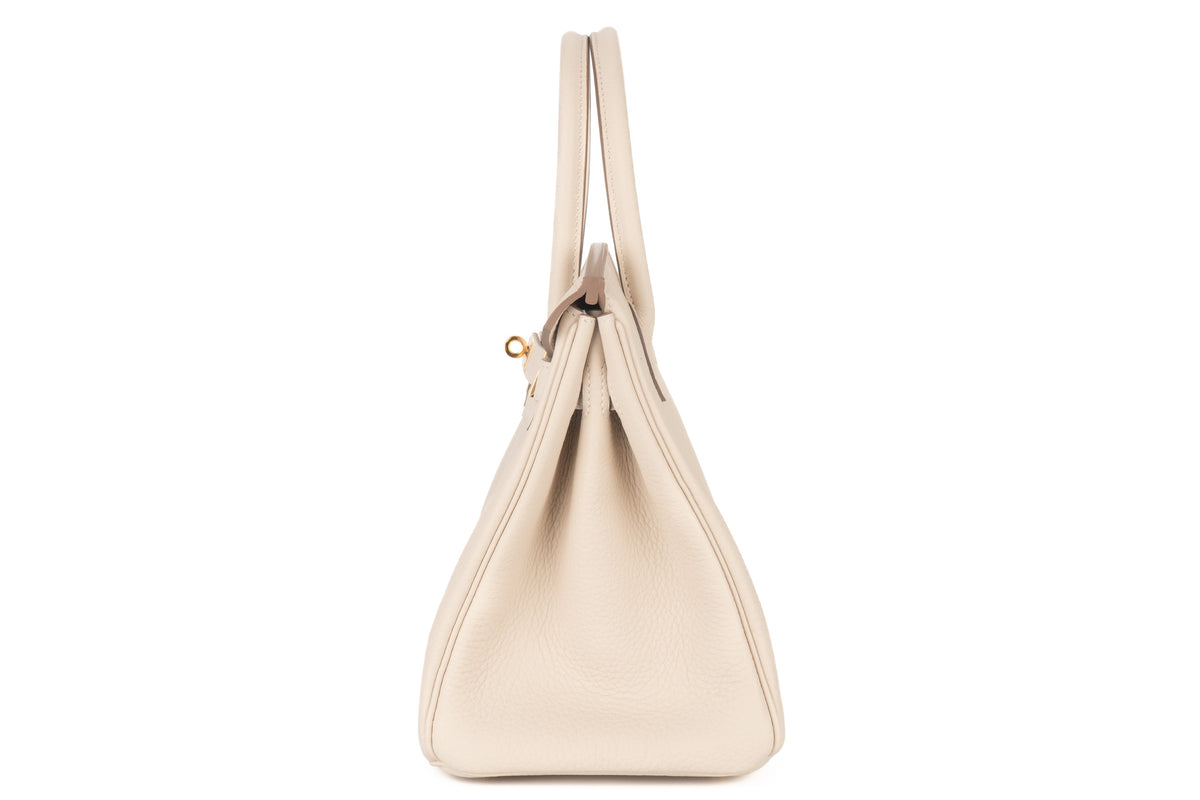 Hermès Birkin 30 Craie Togo Gold Hardware - view 4