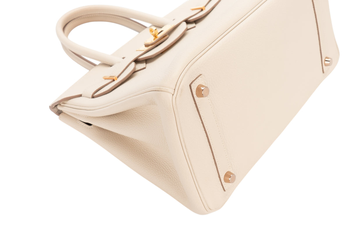Hermès Birkin 30 Craie Togo Rose Gold Hardware - view 10