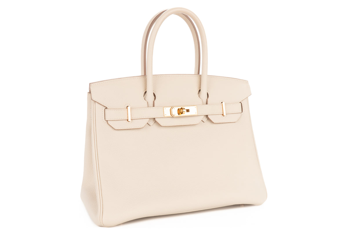 Hermès Birkin 30 Craie Togo Rose Gold Hardware - view 2