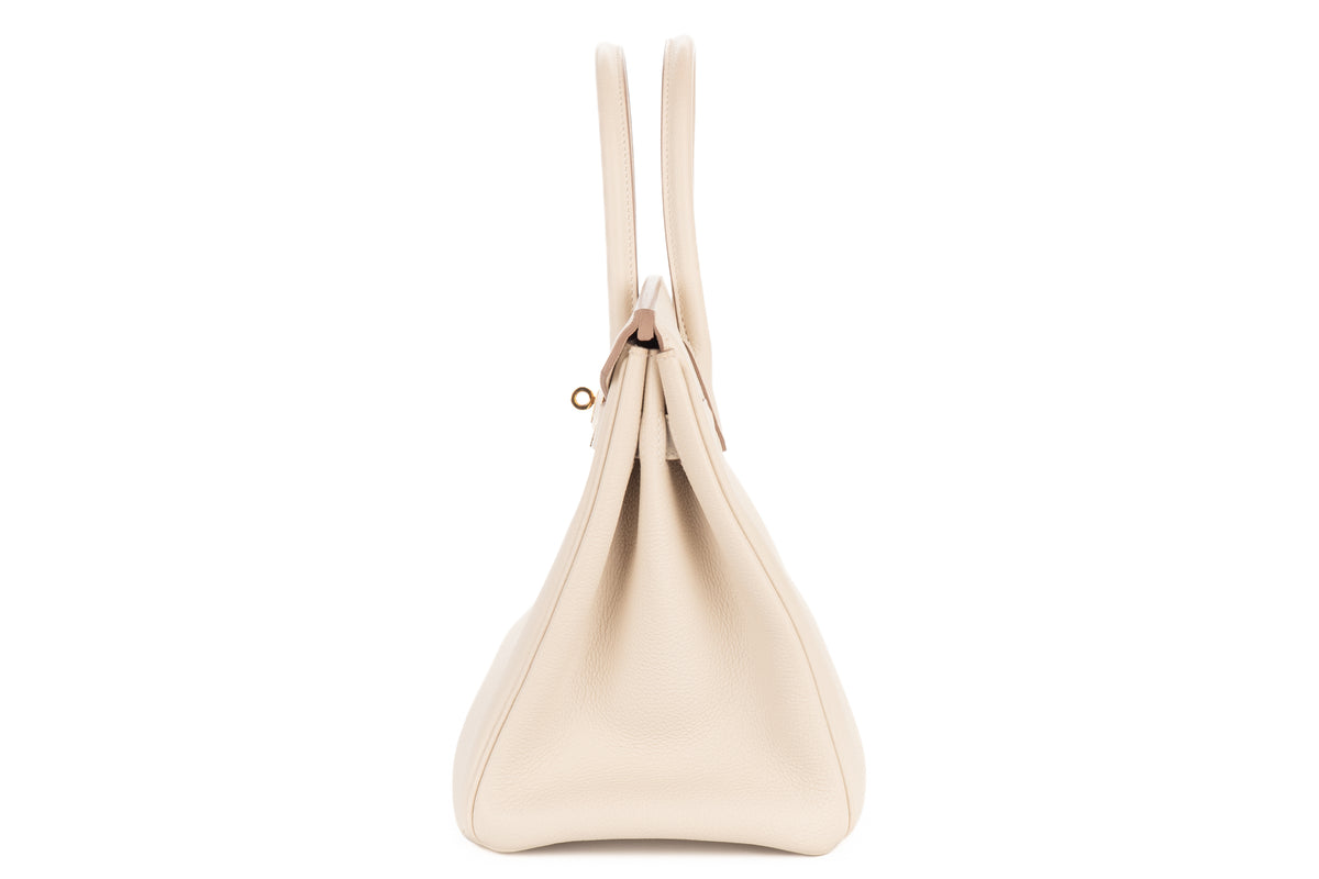 Hermès Birkin 30 Craie Togo Rose Gold Hardware - view 4
