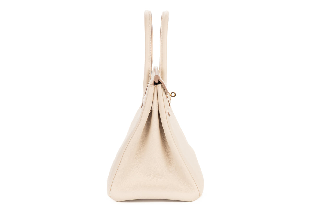 Hermès Birkin 30 Craie Togo Rose Gold Hardware - view 5