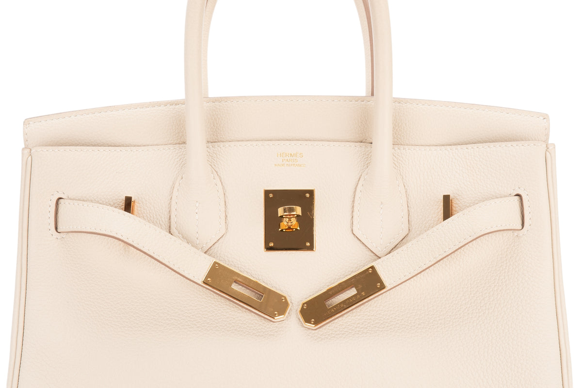 Hermès Birkin 30 Craie Togo Rose Gold Hardware - view 8