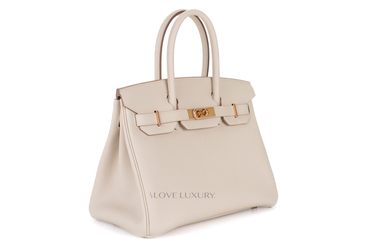 Hermès Birkin 30 Craie Togo Rose Gold Hardware - view 2