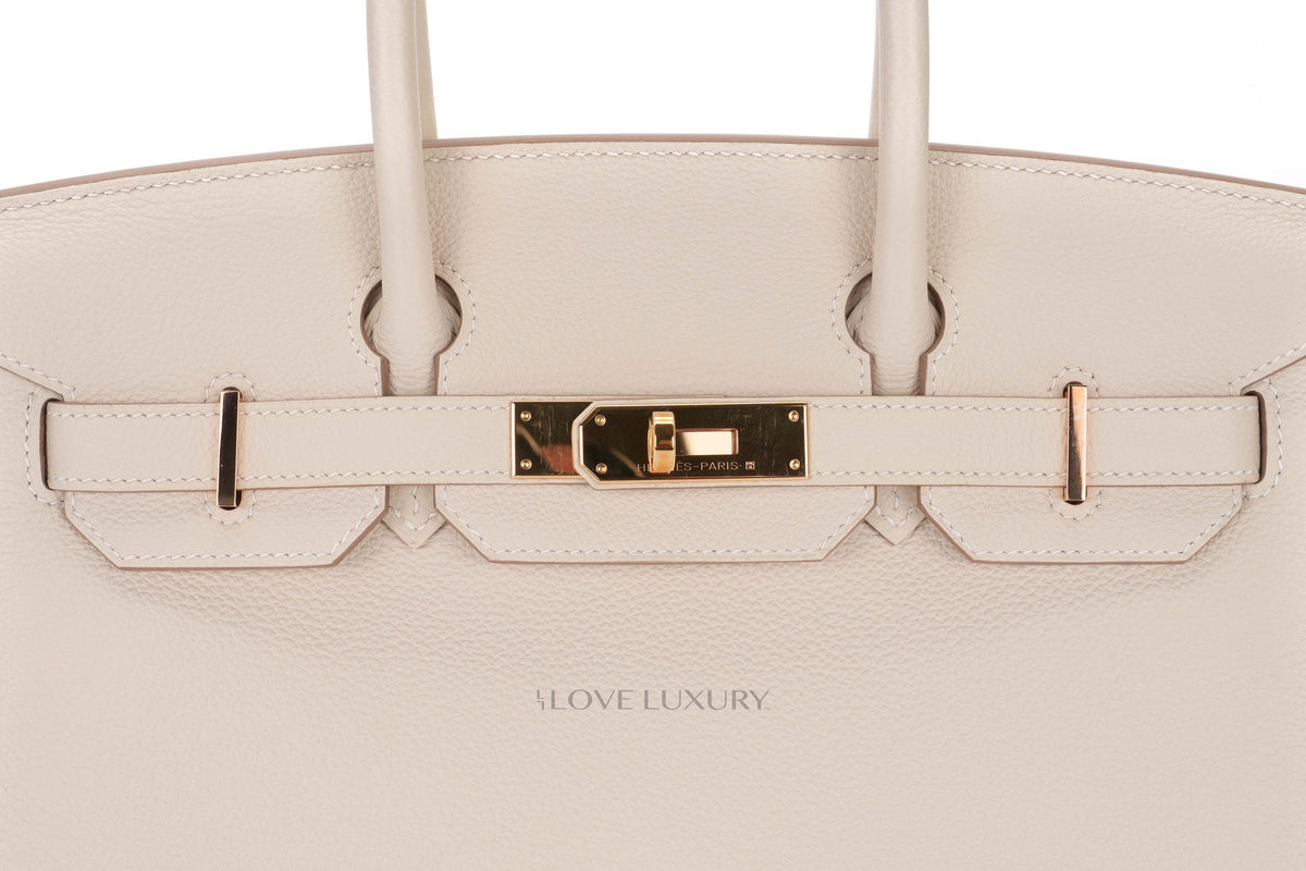 Hermès Birkin 30 Craie Togo Rose Gold Hardware - view 7