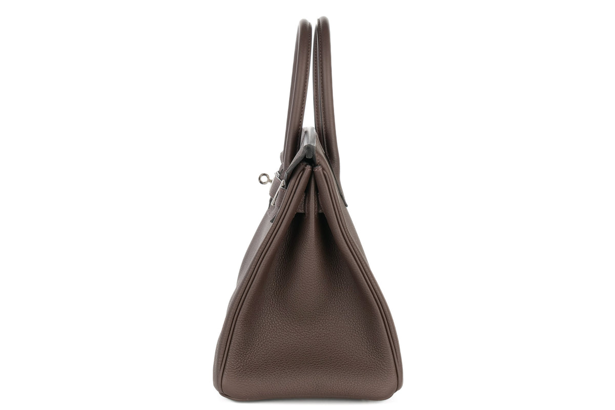 Hermès Birkin 30 Ebene Togo Palladium Hardware - view 4