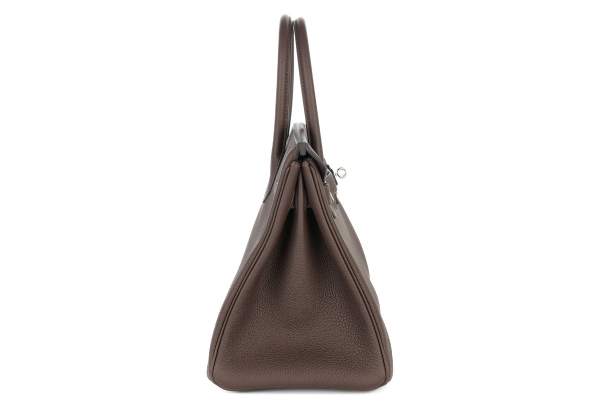 Hermès Birkin 30 Ebene Togo Palladium Hardware - view 5