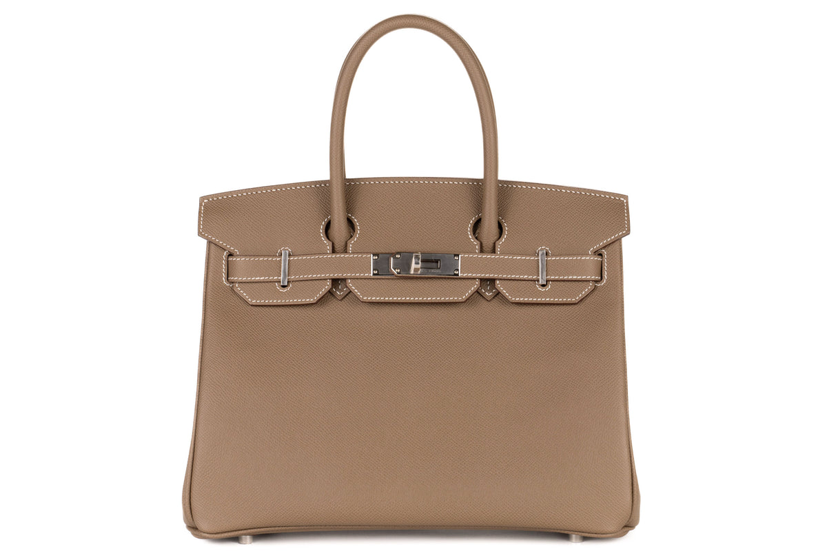 Hermès Birkin 30 Etoupe Epsom Palladium Hardware - view 1