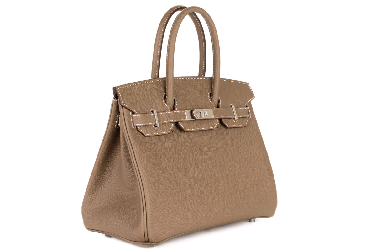 Hermès Birkin 30 Etoupe Epsom Palladium Hardware - view 2