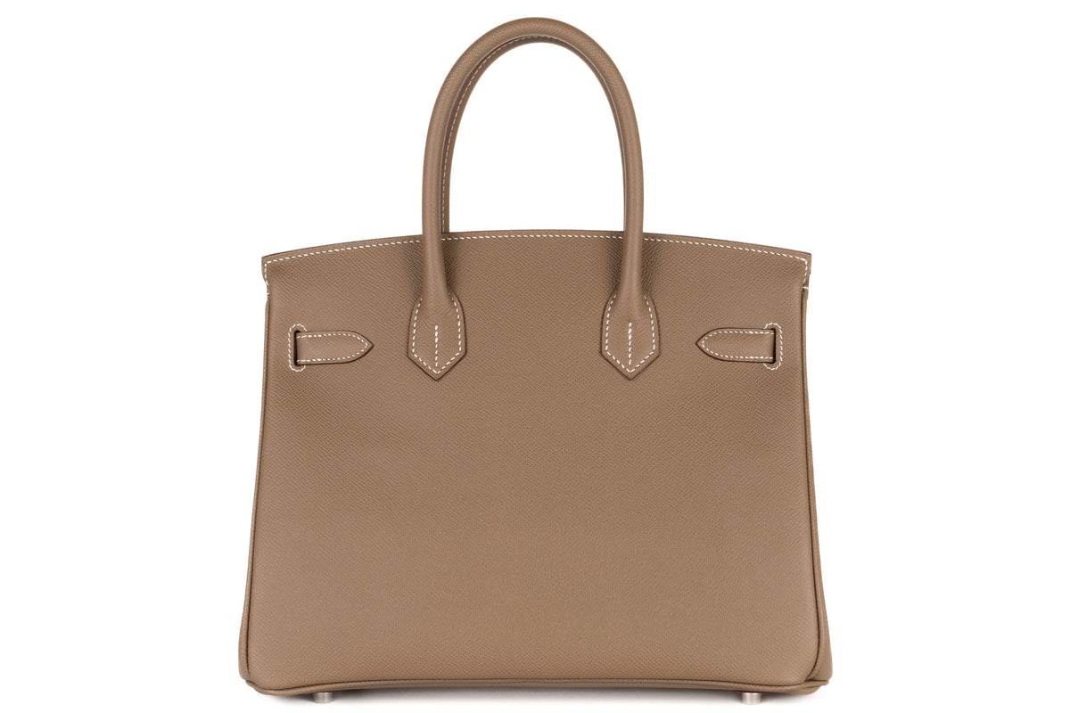 Hermès Birkin 30 Etoupe Epsom Palladium Hardware - view 3