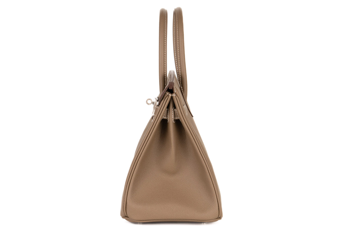 Hermès Birkin 30 Etoupe Epsom Palladium Hardware - view 4