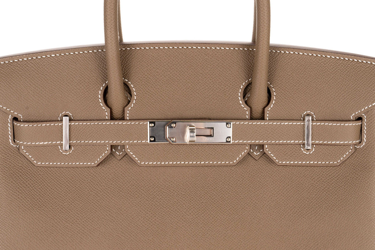 Hermès Birkin 30 Etoupe Epsom Palladium Hardware - view 7