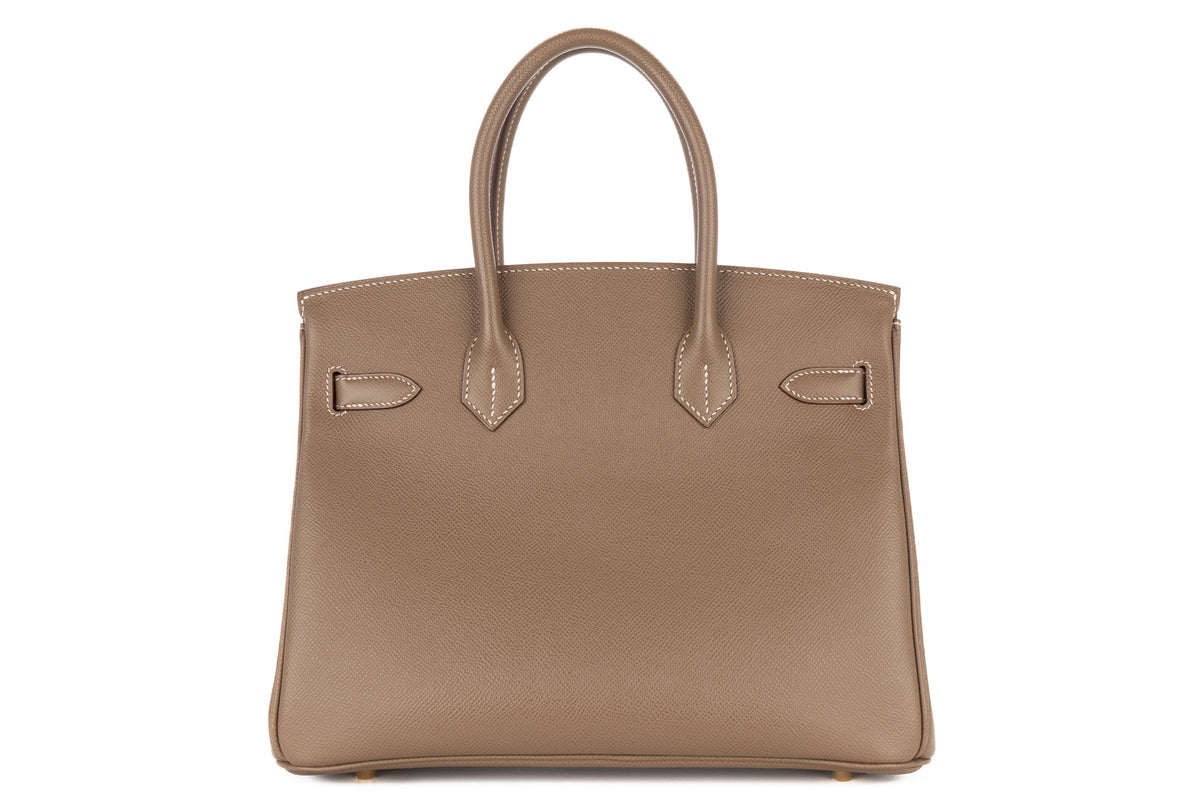 Hermès Birkin 30 Etoupe Epsom Retourne Gold Hardware - view 3