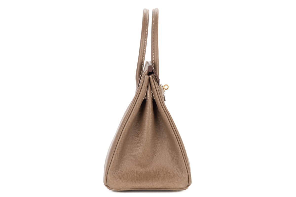 Hermès Birkin 30 Etoupe Epsom Retourne Gold Hardware - view 5