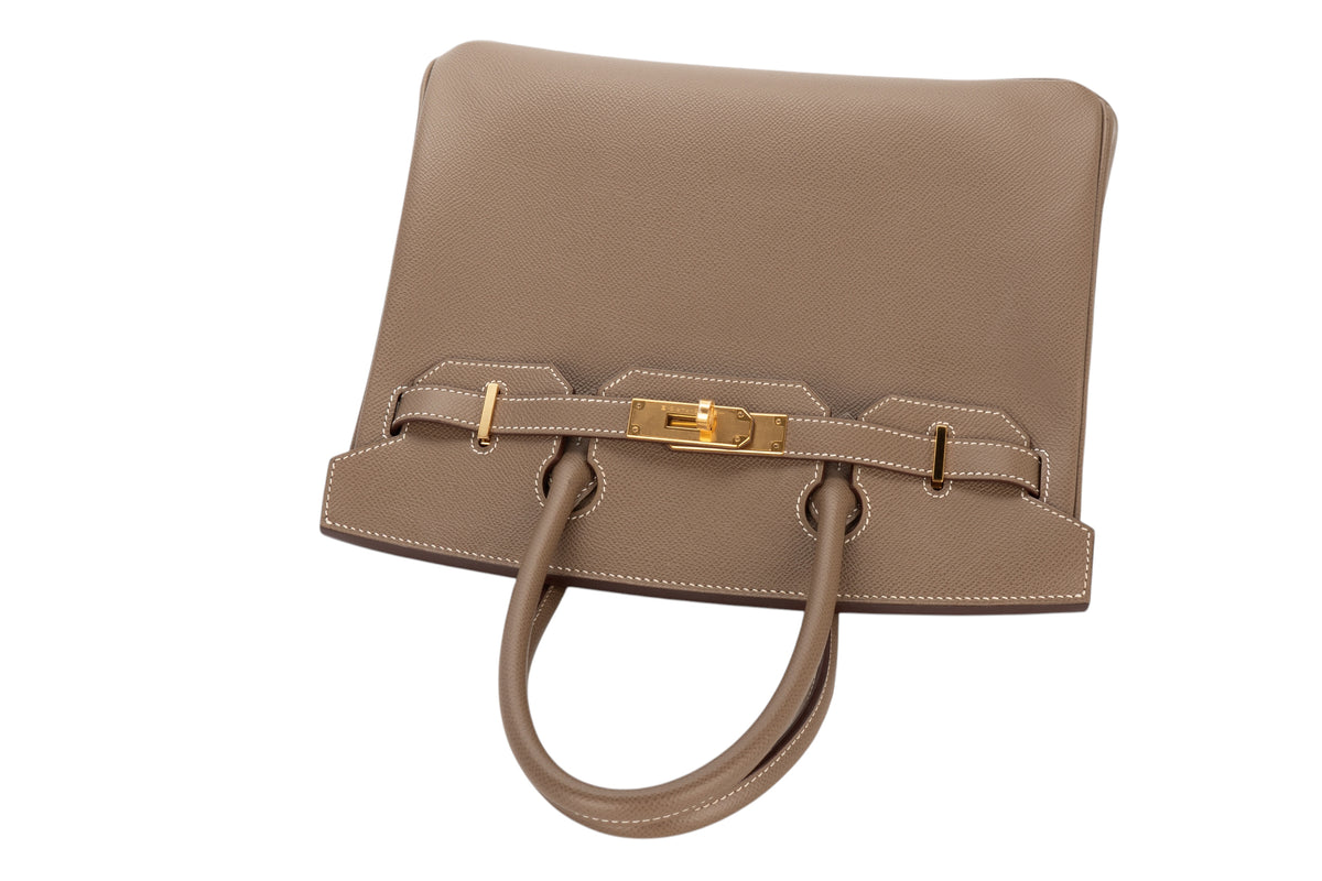 Hermès Birkin 30 Etoupe Epsom Retourne Gold Hardware - view 8