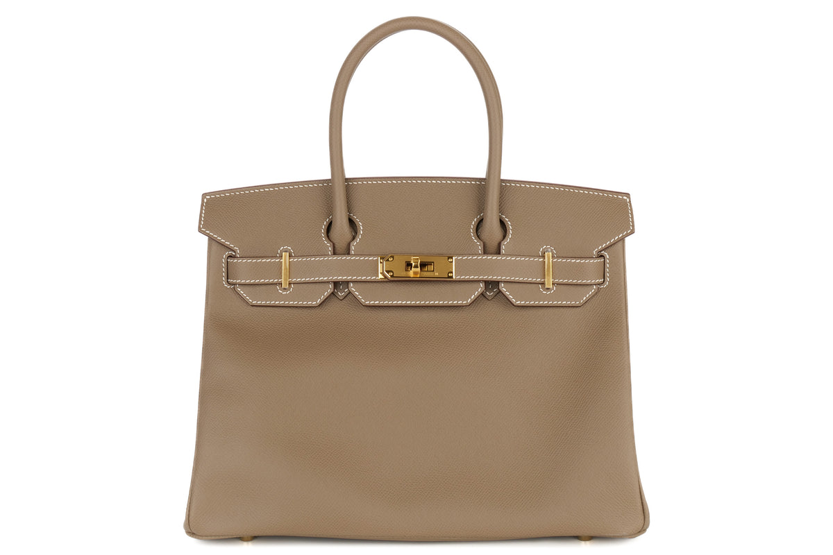 Hermès Birkin 30 Etoupe Epsom Retourne Gold Hardware - view 1