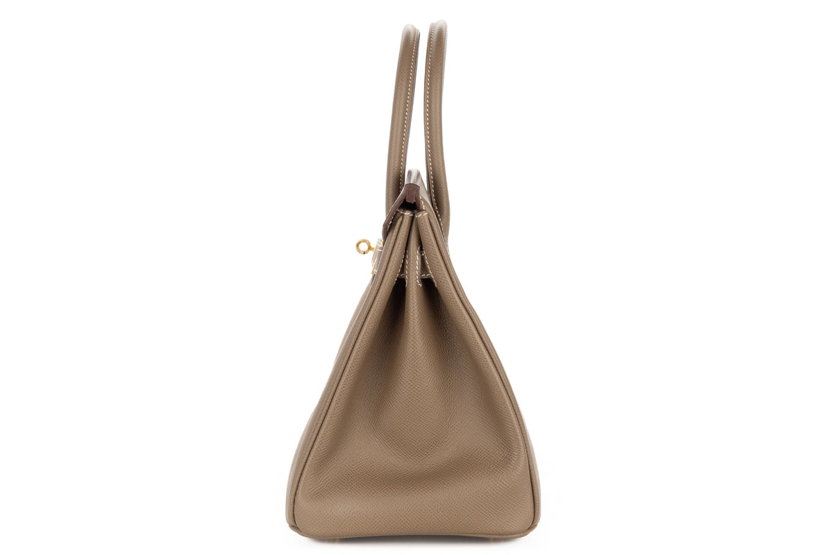Hermès Birkin 30 Etoupe Epsom Retourne Gold Hardware - view 4