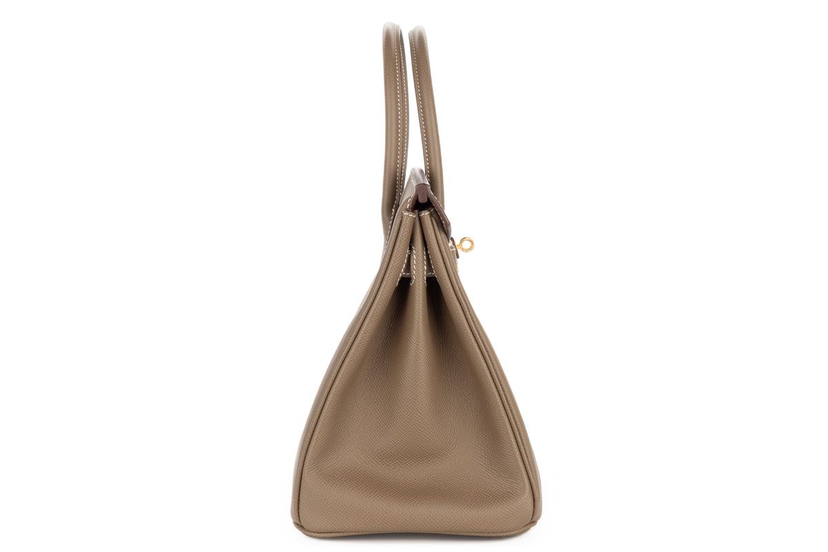 Hermès Birkin 30 Etoupe Epsom Retourne Gold Hardware - view 5