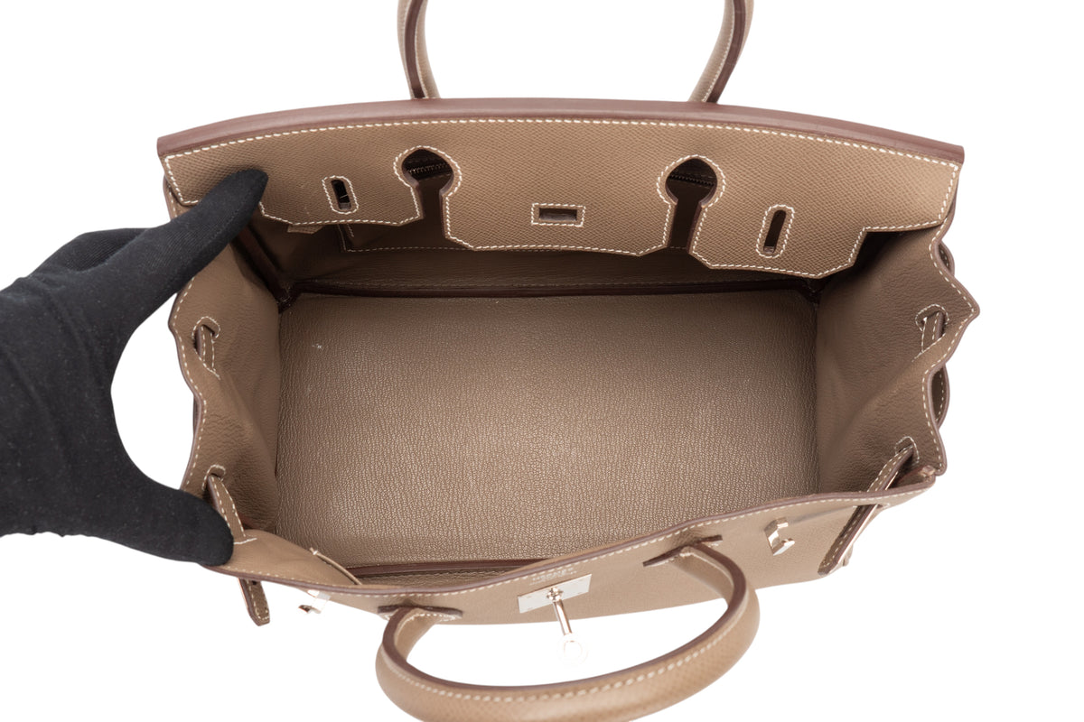 Hermès Birkin 30 Etoupe Epsom Retourne Palladium Hardware - view 10