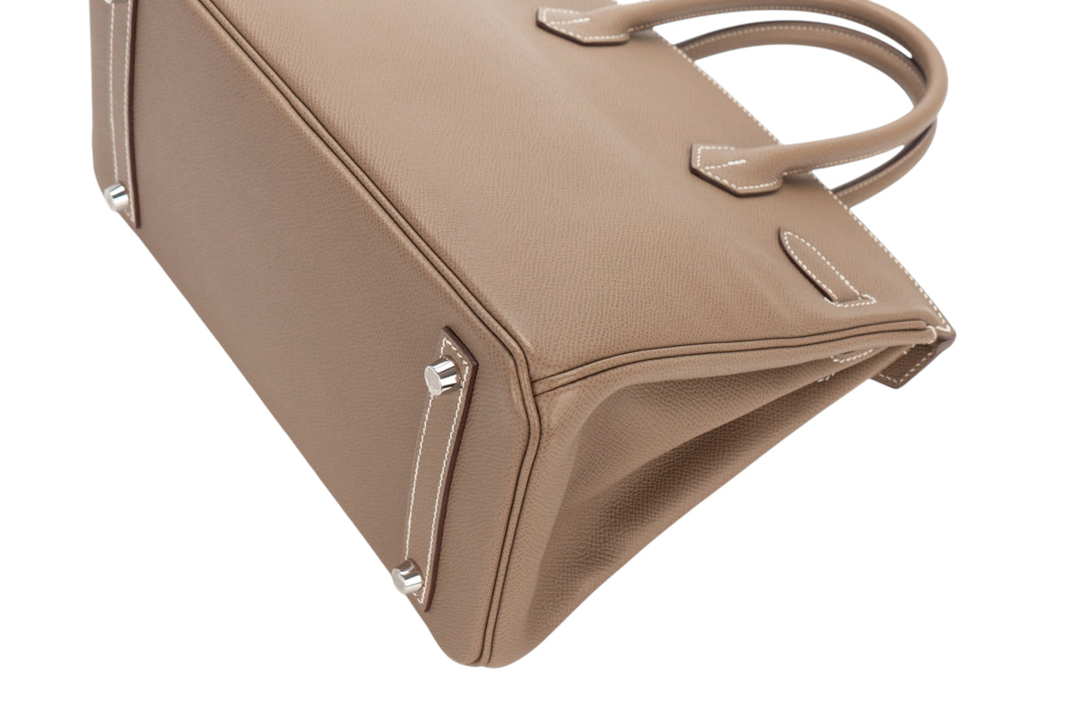 Hermès Birkin 30 Etoupe Epsom Retourne Palladium Hardware - view 13