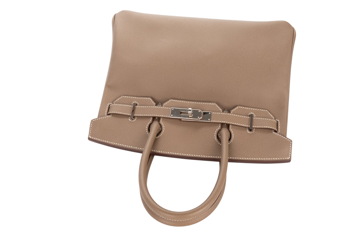 Hermès Birkin 30 Etoupe Epsom Retourne Palladium Hardware - view 8