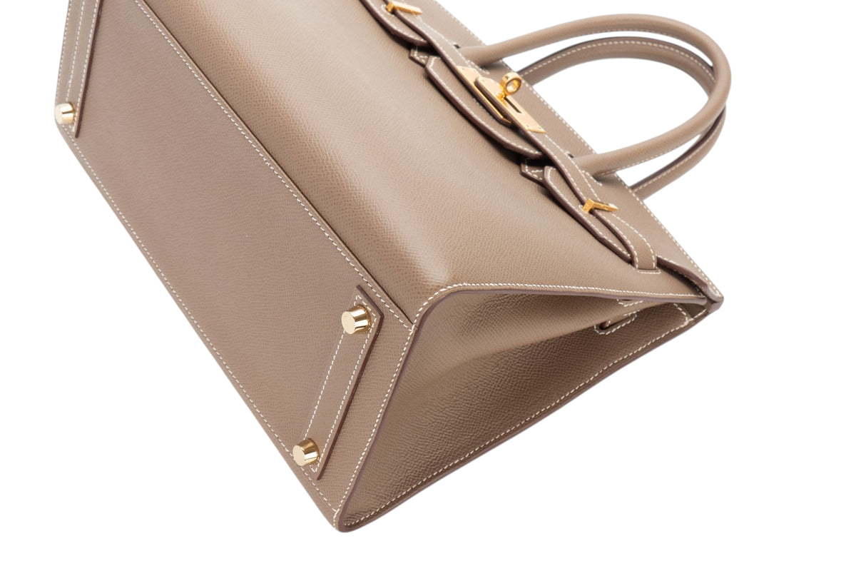 Hermès Birkin 30 Etoupe Epsom Sellier Gold Hardware - view 12