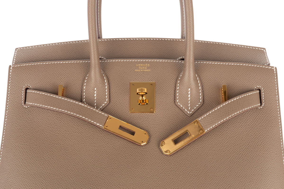 Hermès Birkin 30 Etoupe Epsom Sellier Gold Hardware - view 9