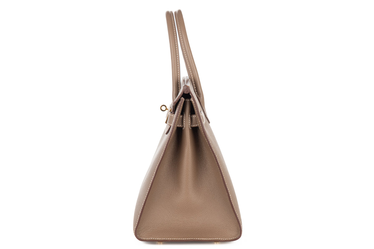 Hermès Birkin 30 Etoupe Epsom Sellier Gold Hardware - view 4